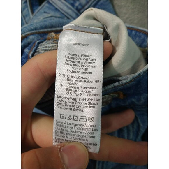 Madewell Jeans Womens 31 Blue The Perfect Vintage Wide Leg High Rise Stretch - Picture 8 of 10